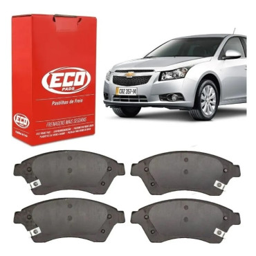 Pastilha De Freio Dianteira Chevrolet Cruze - Eco1498 Pastilha De Freio Dianteira Chevrolet Cruze - Eco1498
