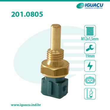 Sensor de Temperatura da Água - Alfa Romeo / BMW / Citroen / Fiat / GM / Hyundai / Peugeot / Seat Sensor de Temperatura da Água - Alfa Romeo / BMW / Citroen / Fiat / GM / Hyundai / Peugeot / Seat