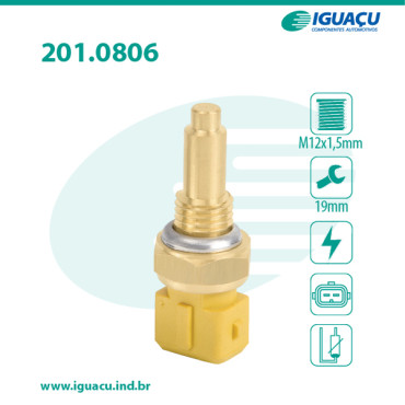 Sensor de Temperatura da Água - Fiat Brava 1.6 16v / Palio 1.6 16v 96/01 Sensor de Temperatura da Água - Fiat Brava 1.6 16v / Palio 1.6 16v 96/01