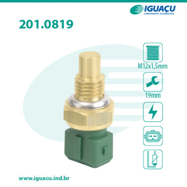 Sensor de Temperatura da Água - Peugeot 205 / 306 1.4 / Citroen XM 2.0 / 3.0 12V