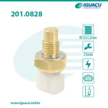 Sensor de Temperatura da Água - Renault Clio 1.0 8v / 16v / Megane 1.6 / 2.0 8v Sensor de Temperatura da Água - Renault Clio 1.0 8v / 16v / Megane 1.6 / 2.0 8v